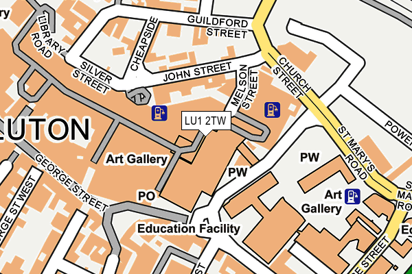 LU1 2TW map - OS OpenMap – Local (Ordnance Survey) LU1 2TW map - OS OpenMap – Local (Ordnance Survey)