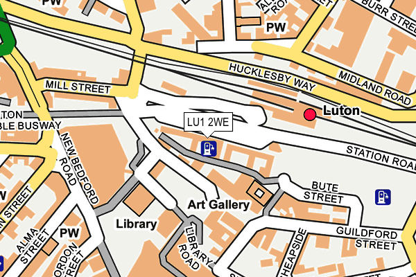 LU1 2WE map - OS OpenMap – Local (Ordnance Survey) LU1 2WE map - OS OpenMap – Local (Ordnance Survey)