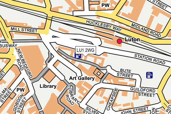 LU1 2WG map - OS OpenMap – Local (Ordnance Survey) LU1 2WG map - OS OpenMap – Local (Ordnance Survey)