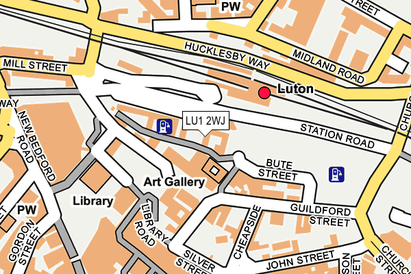 LU1 2WJ map - OS OpenMap – Local (Ordnance Survey) LU1 2WJ map - OS OpenMap – Local (Ordnance Survey)