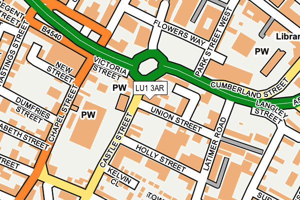LU1 3AR map - OS OpenMap – Local (Ordnance Survey) LU1 3AR map - OS OpenMap – Local (Ordnance Survey)