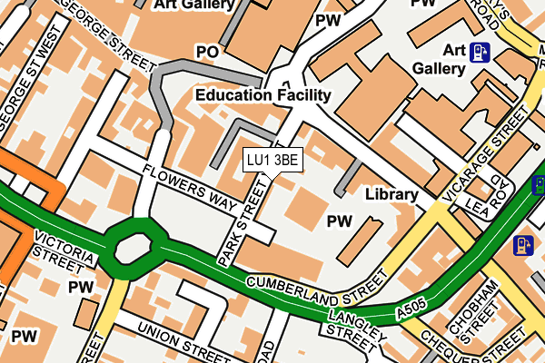 LU1 3BE map - OS OpenMap – Local (Ordnance Survey) LU1 3BE map - OS OpenMap – Local (Ordnance Survey)