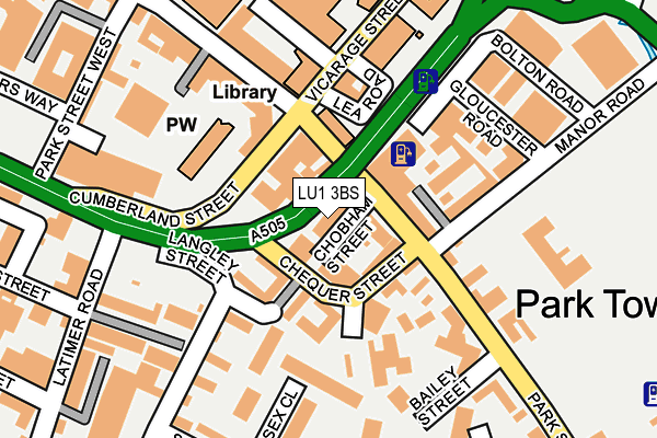 LU1 3BS map - OS OpenMap – Local (Ordnance Survey) LU1 3BS map - OS OpenMap – Local (Ordnance Survey)