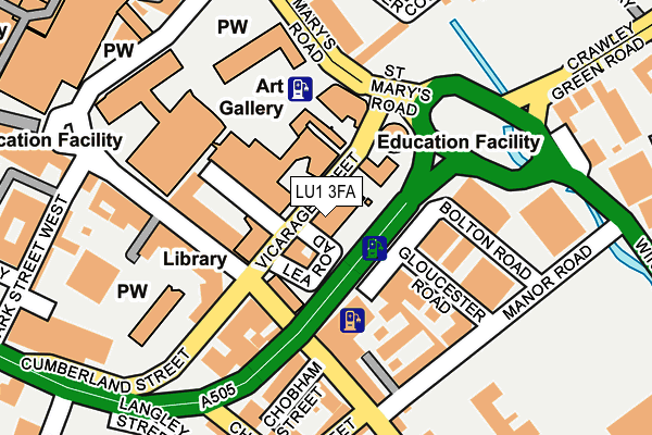 LU1 3FA map - OS OpenMap – Local (Ordnance Survey) LU1 3FA map - OS OpenMap – Local (Ordnance Survey)