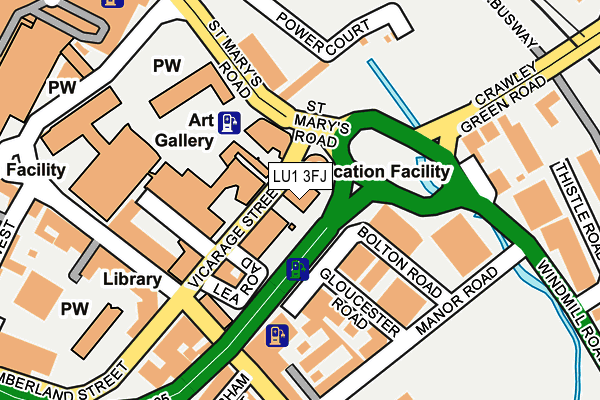 LU1 3FJ map - OS OpenMap – Local (Ordnance Survey) LU1 3FJ map - OS OpenMap – Local (Ordnance Survey)