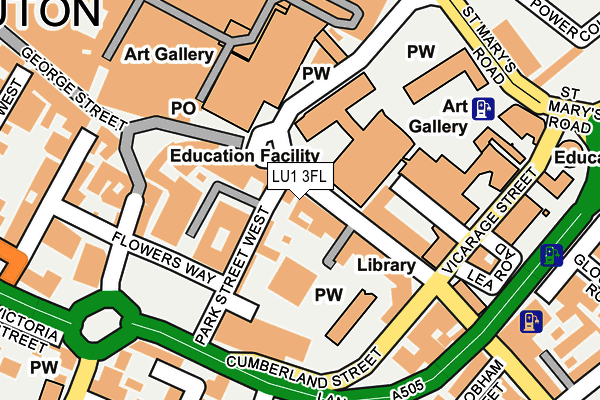 LU1 3FL map - OS OpenMap – Local (Ordnance Survey) LU1 3FL map - OS OpenMap – Local (Ordnance Survey)