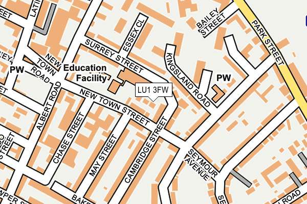 LU1 3FW map - OS OpenMap – Local (Ordnance Survey) LU1 3FW map - OS OpenMap – Local (Ordnance Survey)