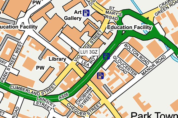 LU1 3GZ map - OS OpenMap – Local (Ordnance Survey) LU1 3GZ map - OS OpenMap – Local (Ordnance Survey)