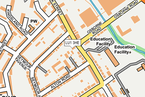 LU1 3HE map - OS OpenMap – Local (Ordnance Survey) LU1 3HE map - OS OpenMap – Local (Ordnance Survey)