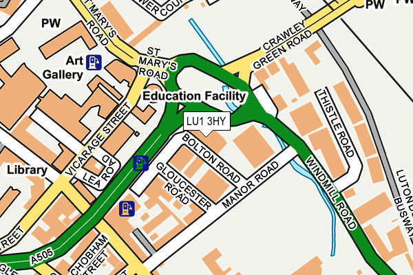 LU1 3HY map - OS OpenMap – Local (Ordnance Survey) LU1 3HY map - OS OpenMap – Local (Ordnance Survey)