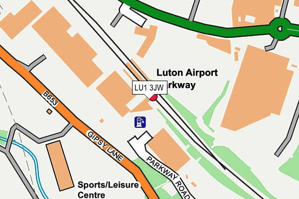 LU1 3JW map - OS OpenMap – Local (Ordnance Survey) LU1 3JW map - OS OpenMap – Local (Ordnance Survey)