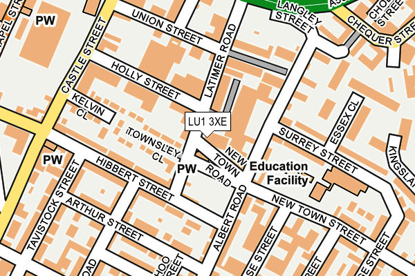 LU1 3XE map - OS OpenMap – Local (Ordnance Survey) LU1 3XE map - OS OpenMap – Local (Ordnance Survey)