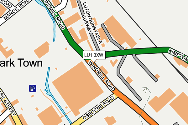 LU1 3XW map - OS OpenMap – Local (Ordnance Survey) LU1 3XW map - OS OpenMap – Local (Ordnance Survey)