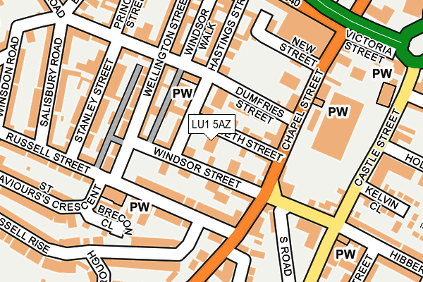 LU1 5AZ map - OS OpenMap – Local (Ordnance Survey) LU1 5AZ map - OS OpenMap – Local (Ordnance Survey)