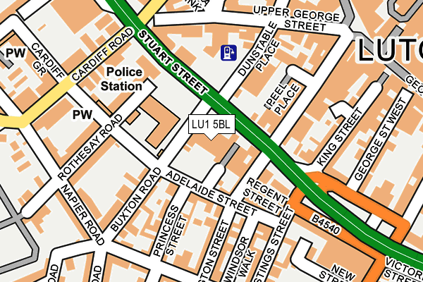 LU1 5BL map - OS OpenMap – Local (Ordnance Survey) LU1 5BL map - OS OpenMap – Local (Ordnance Survey)