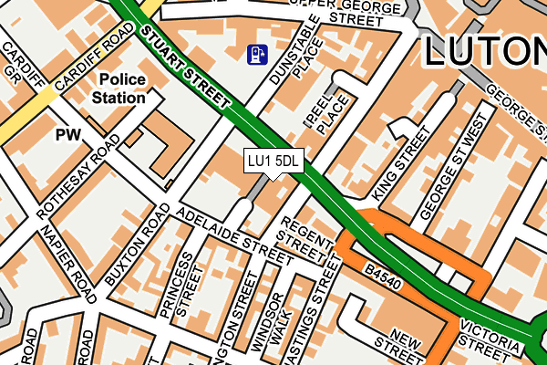 LU1 5DL map - OS OpenMap – Local (Ordnance Survey) LU1 5DL map - OS OpenMap – Local (Ordnance Survey)