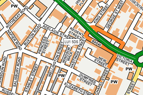LU1 5DS map - OS OpenMap – Local (Ordnance Survey) LU1 5DS map - OS OpenMap – Local (Ordnance Survey)