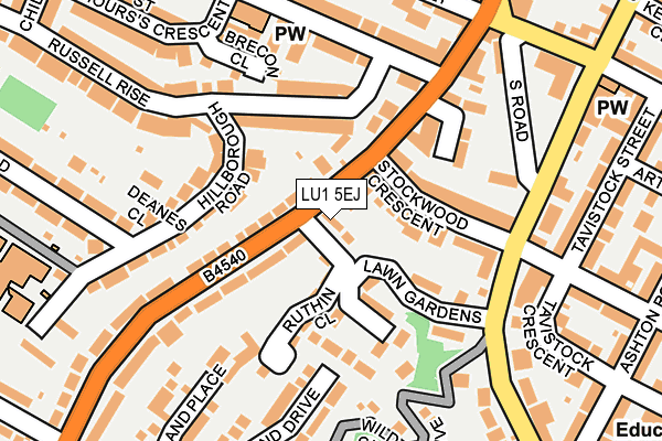LU1 5EJ map - OS OpenMap – Local (Ordnance Survey) LU1 5EJ map - OS OpenMap – Local (Ordnance Survey)