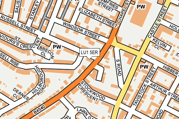 LU1 5ER map - OS OpenMap – Local (Ordnance Survey) LU1 5ER map - OS OpenMap – Local (Ordnance Survey)