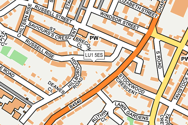 LU1 5ES map - OS OpenMap – Local (Ordnance Survey) LU1 5ES map - OS OpenMap – Local (Ordnance Survey)