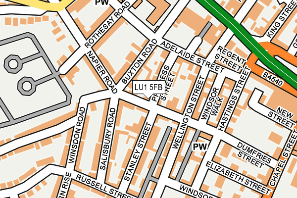 LU1 5FB map - OS OpenMap – Local (Ordnance Survey) LU1 5FB map - OS OpenMap – Local (Ordnance Survey)