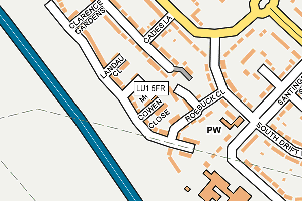 LU1 5FR map - OS OpenMap – Local (Ordnance Survey) LU1 5FR map - OS OpenMap – Local (Ordnance Survey)