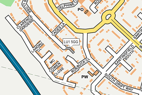 LU1 5GG map - OS OpenMap – Local (Ordnance Survey) LU1 5GG map - OS OpenMap – Local (Ordnance Survey)