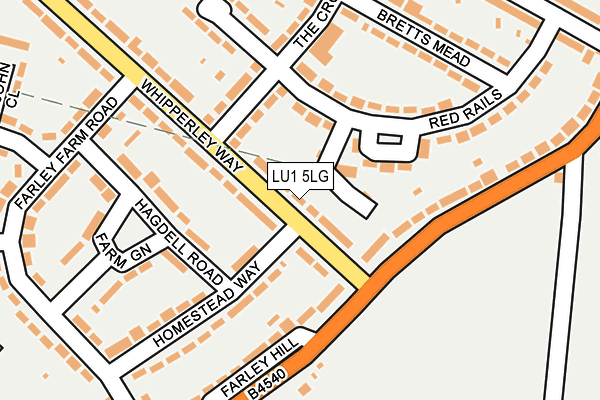 LU1 5LG map - OS OpenMap – Local (Ordnance Survey) LU1 5LG map - OS OpenMap – Local (Ordnance Survey)