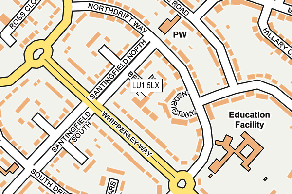LU1 5LX map - OS OpenMap – Local (Ordnance Survey) LU1 5LX map - OS OpenMap – Local (Ordnance Survey)