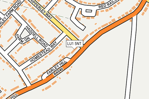 LU1 5NT map - OS OpenMap – Local (Ordnance Survey) LU1 5NT map - OS OpenMap – Local (Ordnance Survey)