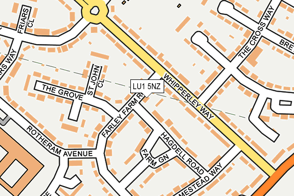 LU1 5NZ map - OS OpenMap – Local (Ordnance Survey) LU1 5NZ map - OS OpenMap – Local (Ordnance Survey)