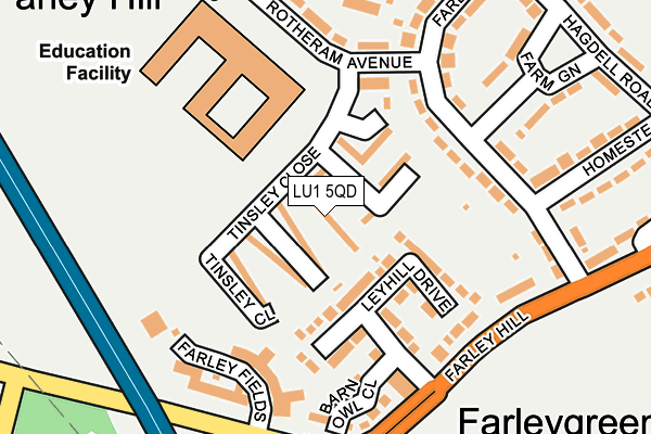 LU1 5QD map - OS OpenMap – Local (Ordnance Survey) LU1 5QD map - OS OpenMap – Local (Ordnance Survey)