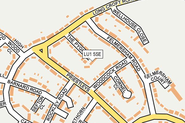 LU1 5SE map - OS OpenMap – Local (Ordnance Survey) LU1 5SE map - OS OpenMap – Local (Ordnance Survey)