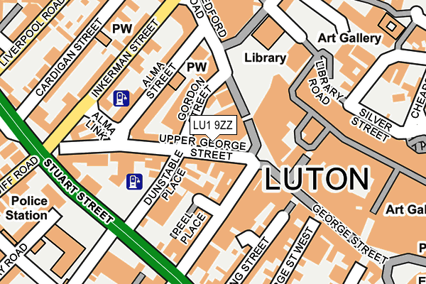 LU1 9ZZ map - OS OpenMap – Local (Ordnance Survey) LU1 9ZZ map - OS OpenMap – Local (Ordnance Survey)