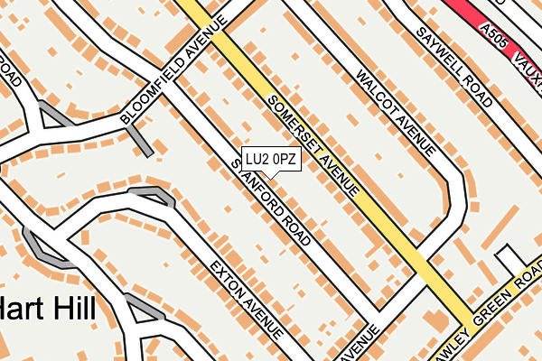 LU2 0PZ map - OS OpenMap – Local (Ordnance Survey) LU2 0PZ map - OS OpenMap – Local (Ordnance Survey)