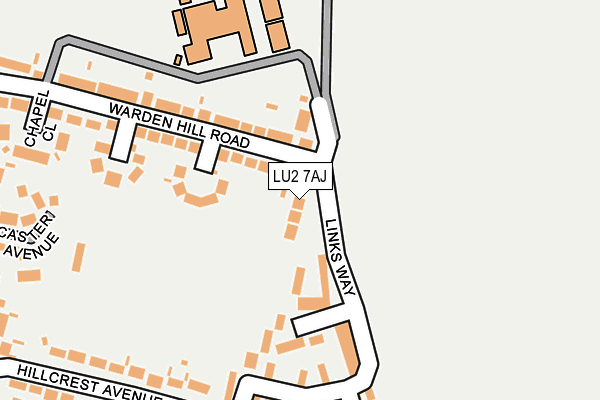 LU2 7AJ map - OS OpenMap – Local (Ordnance Survey) LU2 7AJ map - OS OpenMap – Local (Ordnance Survey)