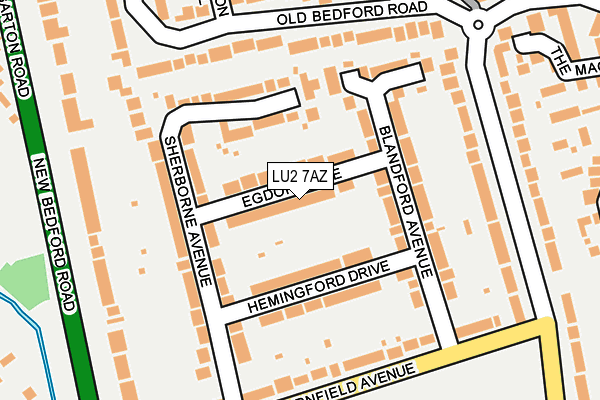 LU2 7AZ map - OS OpenMap – Local (Ordnance Survey) LU2 7AZ map - OS OpenMap – Local (Ordnance Survey)