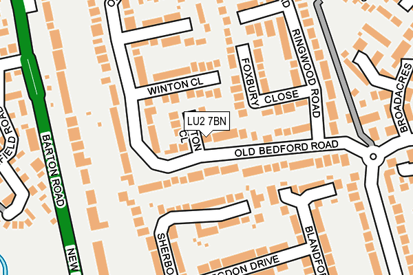 LU2 7BN map - OS OpenMap – Local (Ordnance Survey) LU2 7BN map - OS OpenMap – Local (Ordnance Survey)