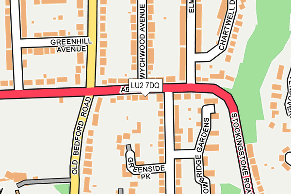 LU2 7DQ map - OS OpenMap – Local (Ordnance Survey) LU2 7DQ map - OS OpenMap – Local (Ordnance Survey)