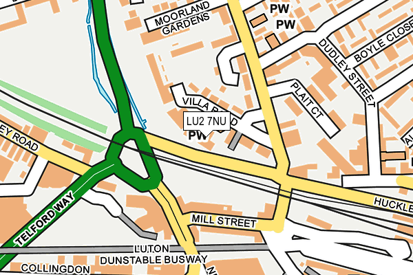 LU2 7NU map - OS OpenMap – Local (Ordnance Survey) LU2 7NU map - OS OpenMap – Local (Ordnance Survey)