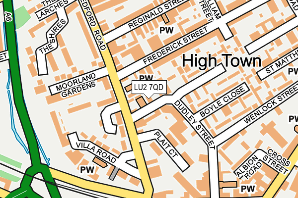 LU2 7QD map - OS OpenMap – Local (Ordnance Survey) LU2 7QD map - OS OpenMap – Local (Ordnance Survey)