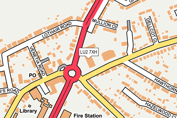 LU2 7XH map - OS OpenMap – Local (Ordnance Survey) LU2 7XH map - OS OpenMap – Local (Ordnance Survey)