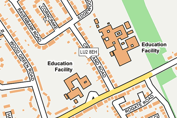 LU2 8EH map - OS OpenMap – Local (Ordnance Survey) LU2 8EH map - OS OpenMap – Local (Ordnance Survey)