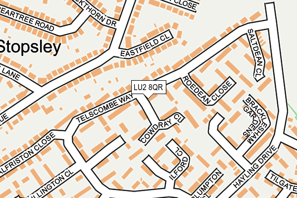 LU2 8QR map - OS OpenMap – Local (Ordnance Survey) LU2 8QR map - OS OpenMap – Local (Ordnance Survey)