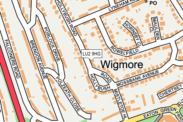 LU2 9HG map - OS OpenMap – Local (Ordnance Survey) LU2 9HG map - OS OpenMap – Local (Ordnance Survey)
