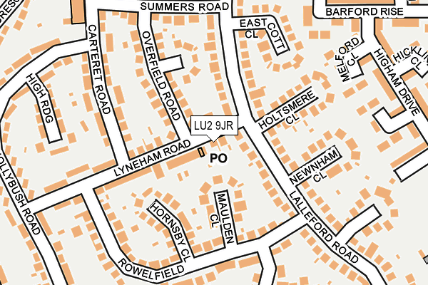 LU2 9JR map - OS OpenMap – Local (Ordnance Survey) LU2 9JR map - OS OpenMap – Local (Ordnance Survey)