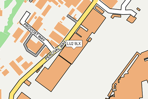LU2 9LX map - OS OpenMap – Local (Ordnance Survey) LU2 9LX map - OS OpenMap – Local (Ordnance Survey)