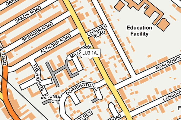 LU3 1AJ map - OS OpenMap – Local (Ordnance Survey) LU3 1AJ map - OS OpenMap – Local (Ordnance Survey)
