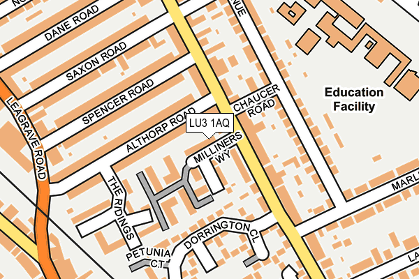 LU3 1AQ map - OS OpenMap – Local (Ordnance Survey) LU3 1AQ map - OS OpenMap – Local (Ordnance Survey)