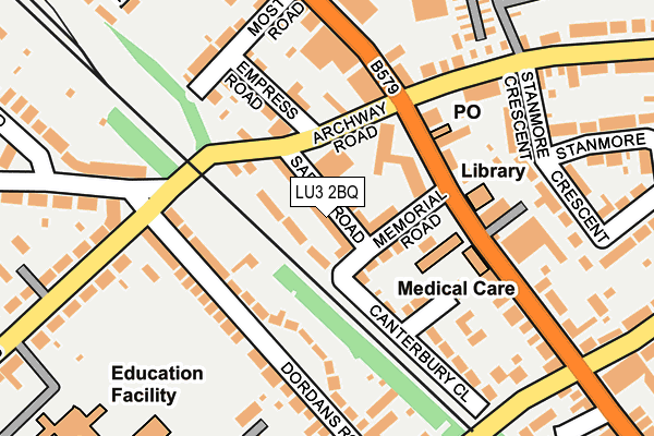 LU3 2BQ map - OS OpenMap – Local (Ordnance Survey) LU3 2BQ map - OS OpenMap – Local (Ordnance Survey)